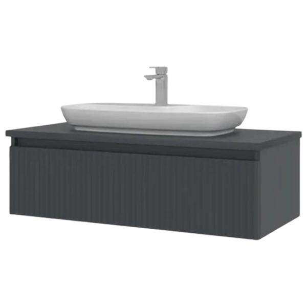 Dulap cu lavoar Orka Lentia 100 Pe perete / MDF / Anthracite photo 2