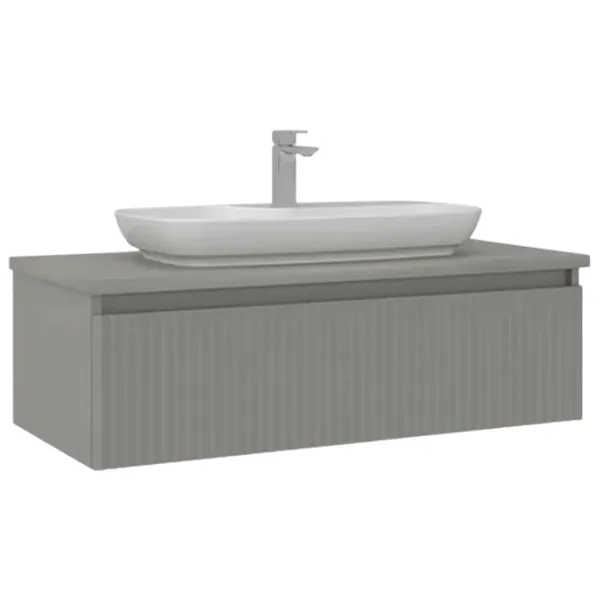 Dulap cu lavoar Orka Lentia 100 Pe perete / MDF / Matte Cashmere photo 1