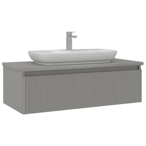 Dulap cu lavoar Orka Lentia 100 Pe perete / MDF / Matte Cashmere photo 1