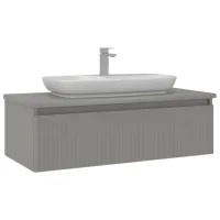 Шкаф с умывальником Orka Lentia 100 Настенная / МДФ / Матовый Кашемир