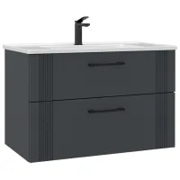 Dulap cu lavoar Orka Bari 85 Pe perete / MDF / Anthracite