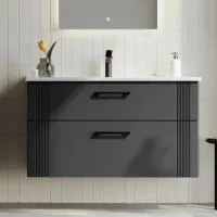 Dulap cu lavoar Orka Bari 85 Pe perete / MDF / Anthracite photo 4