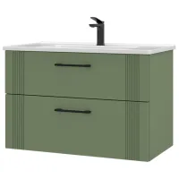 Dulap cu lavoar Orka Bari 85 Pe perete / MDF / Green photo 2