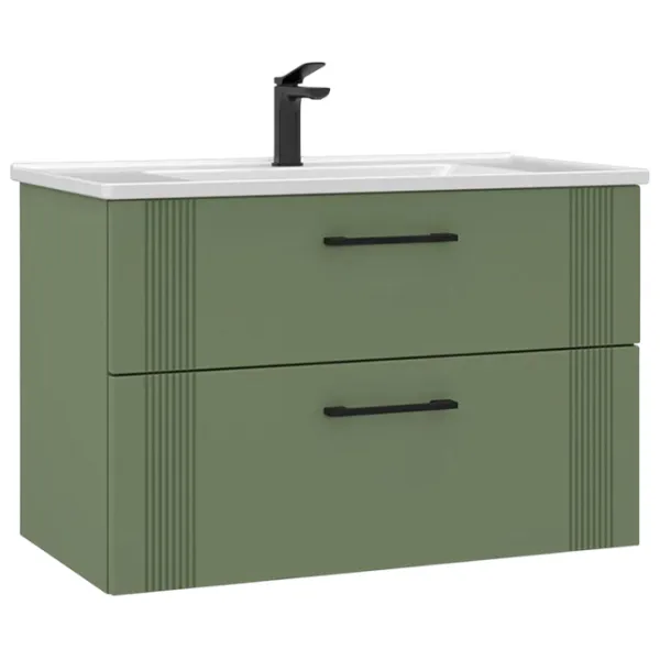 Dulap cu lavoar Orka Bari 100 Pe perete / LPAL / Green photo 1