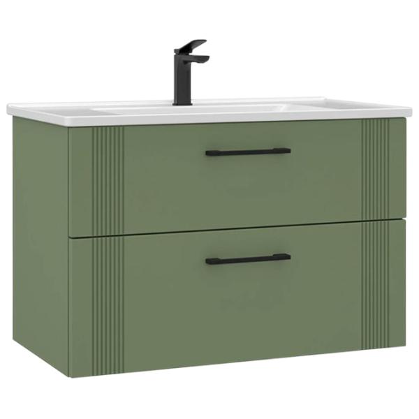 Dulap cu lavoar Orka Bari 100 Pe perete / LPAL / Green photo 1