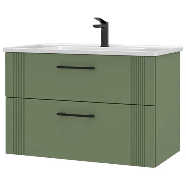Dulap cu lavoar Orka Bari 100 Pe perete / LPAL / Green photo 2