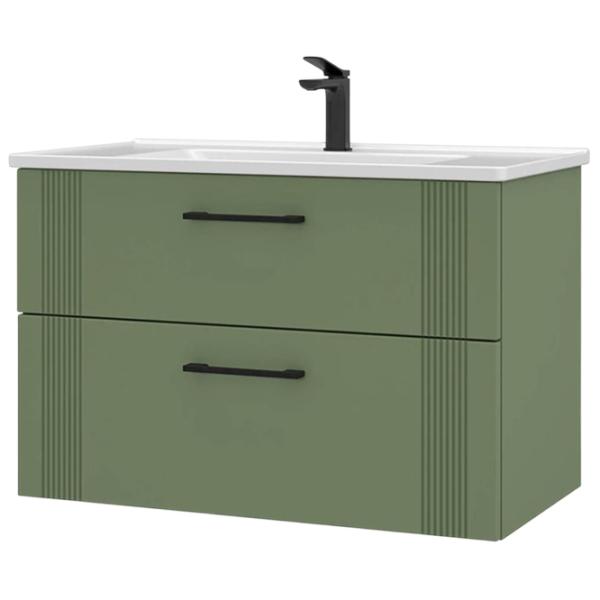 Dulap cu lavoar Orka Bari 100 Pe perete / LPAL / Green photo 2