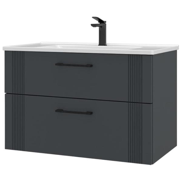 Dulap cu lavoar Orka Bari 100 Pe perete / LPAL / Anthracite photo 2