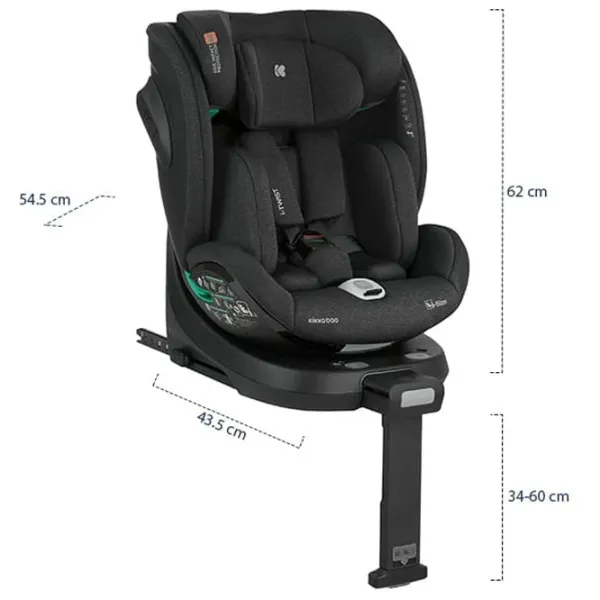 Scaun auto Kikka Boo i-Twist  0 luni - 12 ani / 36 kg / Black photo 12