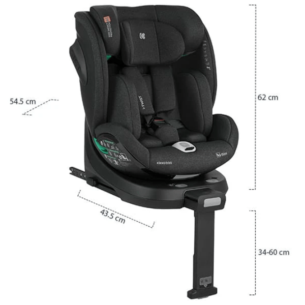 Scaun auto Kikka Boo i-Twist  0 luni - 12 ani / 36 kg / Black photo 12