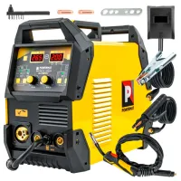 Сварочный аппарат Powermat PM-IMGTS-200LN 220 В Полуавтомат MMA, MIG, MAG, TIG, LIFT / Желтый photo 3