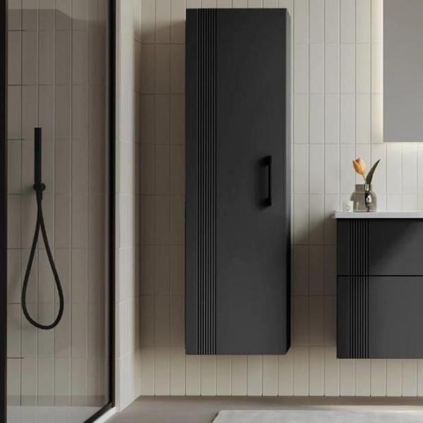 Dulap penal Orka Bari 40 Pe perete / MDF / Anthracite photo 2