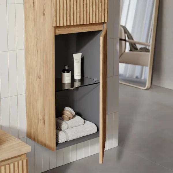 Dulap penal Orka Lentia 40 Pe perete / MDF / Beige photo 3