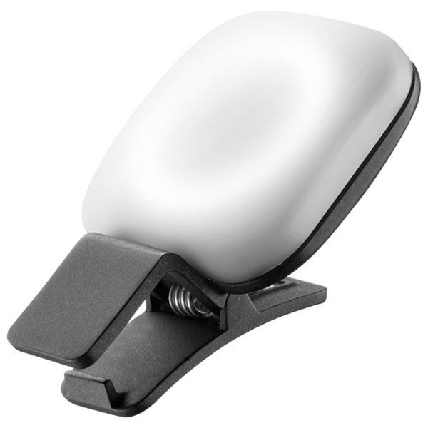 Фото cвет Cellularline Square Selfie Light Clip Пластик / Черный photo 1