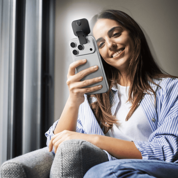 Фото cвет Cellularline Square Selfie Light Clip Пластик / Черный photo 4