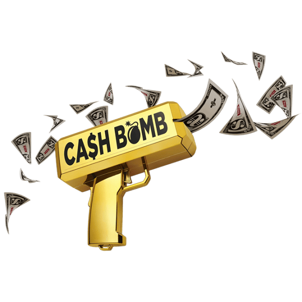 Интерактивная игрушка Fantasy Cash Bomb Money Shooting Gun CASHBOMBH 6+ / Черный Золото photo 1