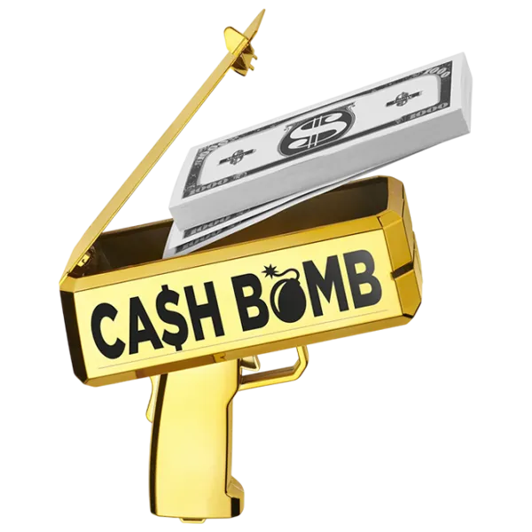 Интерактивная игрушка Fantasy Cash Bomb Money Shooting Gun CASHBOMBH 6+ / Черный Золото photo 4