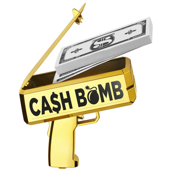 Интерактивная игрушка Fantasy Cash Bomb Money Shooting Gun CASHBOMBH 6+ / Черный Золото photo 4