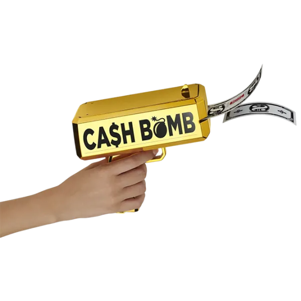 Интерактивная игрушка Fantasy Cash Bomb Money Shooting Gun CASHBOMBH 6+ / Черный Золото photo 5