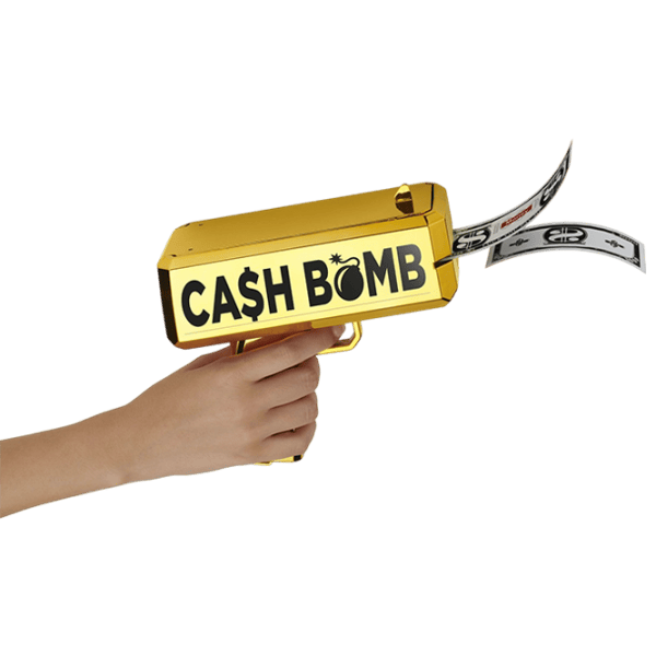 Интерактивная игрушка Fantasy Cash Bomb Money Shooting Gun CASHBOMBH 6+ / Черный Золото photo 5