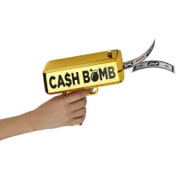 Jucărie interactivă Fantasy Cash Bomb Money Shooting Gun CASHBOMBH 6+ / Black Gold photo 5