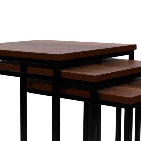 Set măsuțe de cafea Trendy Zigon GTR000916 Brown photo 5