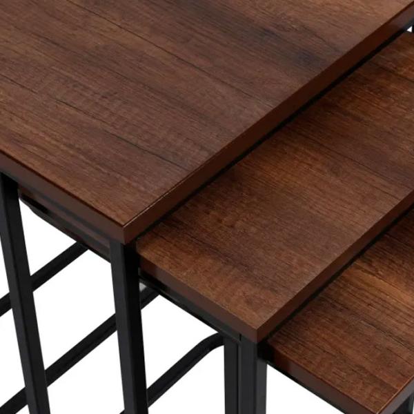 Set măsuțe de cafea Trendy Zigon GTR000916 Brown photo 6