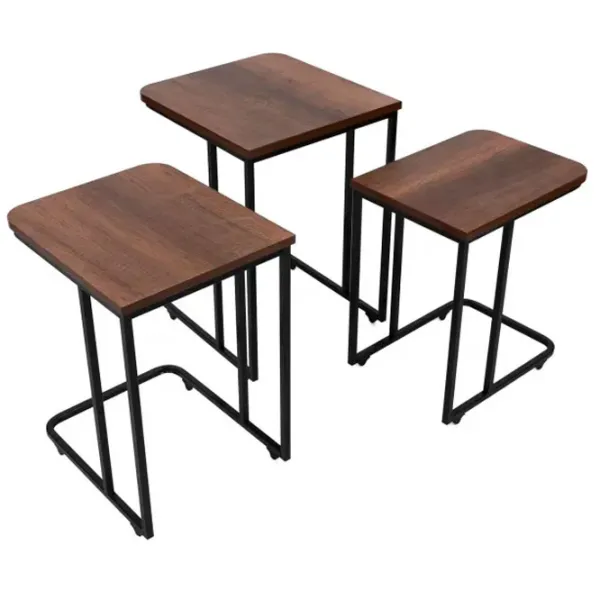 Set măsuțe de cafea Trendy Zigon GTR000916 Brown photo 7