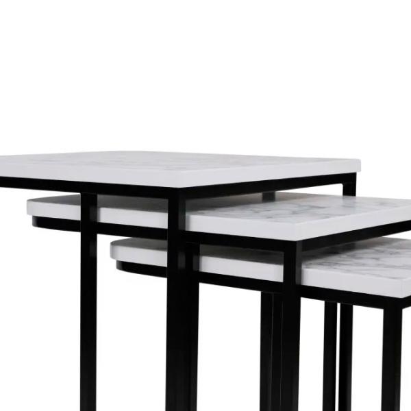 Set măsuțe de cafea Trendy Zigon GTR000917 White photo 4