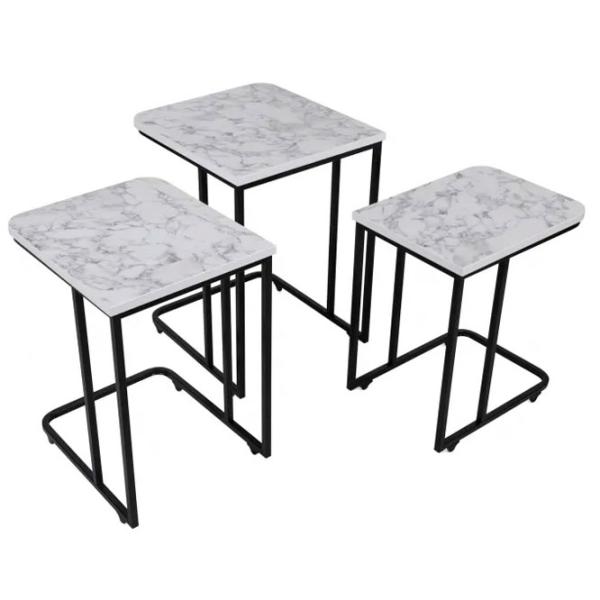 Set măsuțe de cafea Trendy Zigon GTR000917 White photo 6