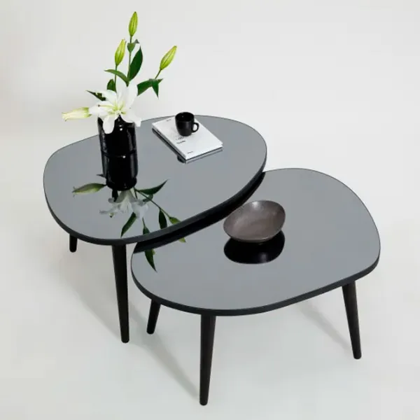 Set măsuțe de cafea Trendy Gusto GTR001617 Black photo 2