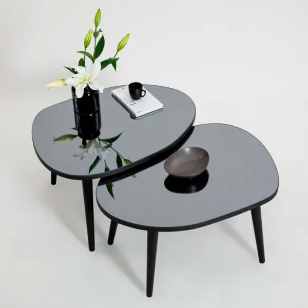 Set măsuțe de cafea Trendy Gusto GTR001617 Black photo 2