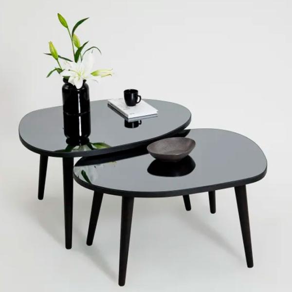 Set măsuțe de cafea Trendy Gusto GTR001617 Black photo 3