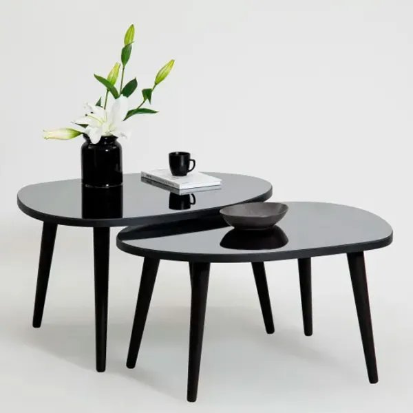Set măsuțe de cafea Trendy Gusto GTR001617 Black photo 4