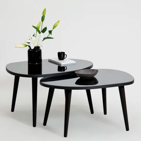 Set măsuțe de cafea Trendy Gusto GTR001617 Black photo 4