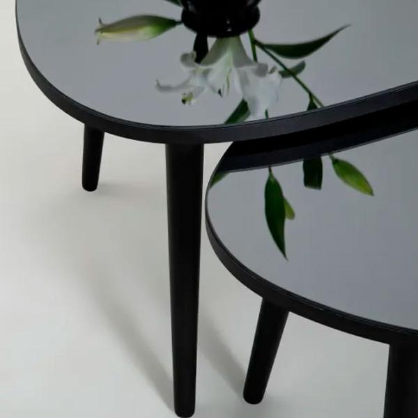 Set măsuțe de cafea Trendy Gusto GTR001617 Black photo 5
