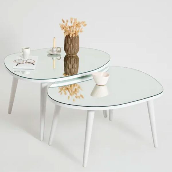 Set măsuțe de cafea Trendy Gusto GTR001618 White photo 2