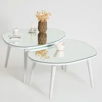 Набор журнальных столиков Trendy Gusto GTR001618 Белый photo 2