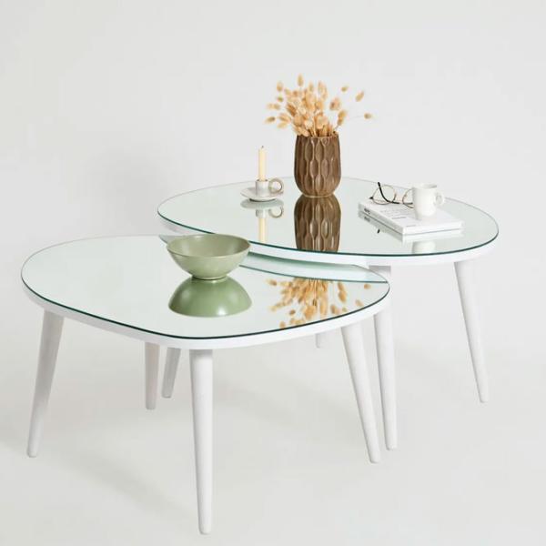Set măsuțe de cafea Trendy Gusto GTR001618 White photo 3