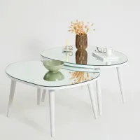 Набор журнальных столиков Trendy Gusto GTR001618 Белый photo 3