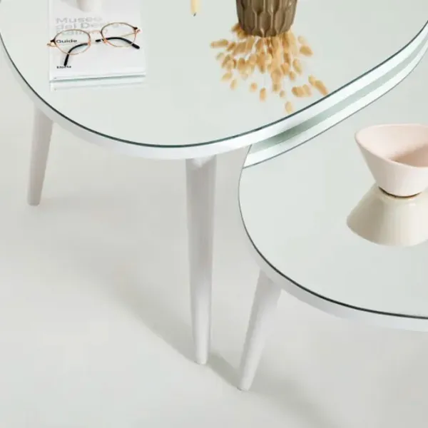 Set măsuțe de cafea Trendy Gusto GTR001618 White photo 4
