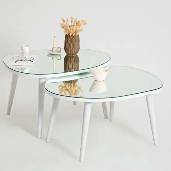 Set măsuțe de cafea Trendy Gusto GTR001618 White photo 5