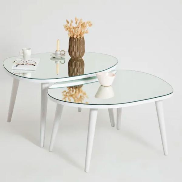 Set măsuțe de cafea Trendy Gusto GTR001618 White photo 5