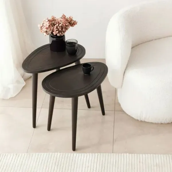 Set măsuțe de cafea Trendy Dulce GTR001615 Anthracite photo 2