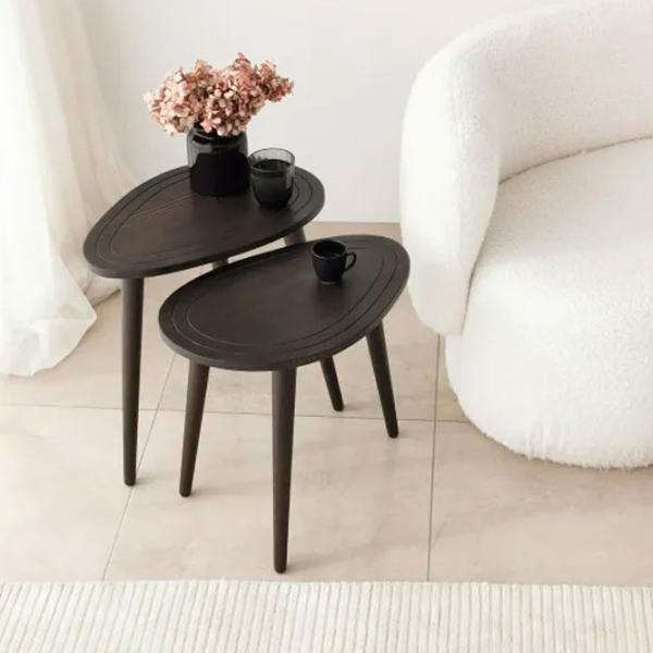 Set măsuțe de cafea Trendy Dulce GTR001615 Anthracite photo 2