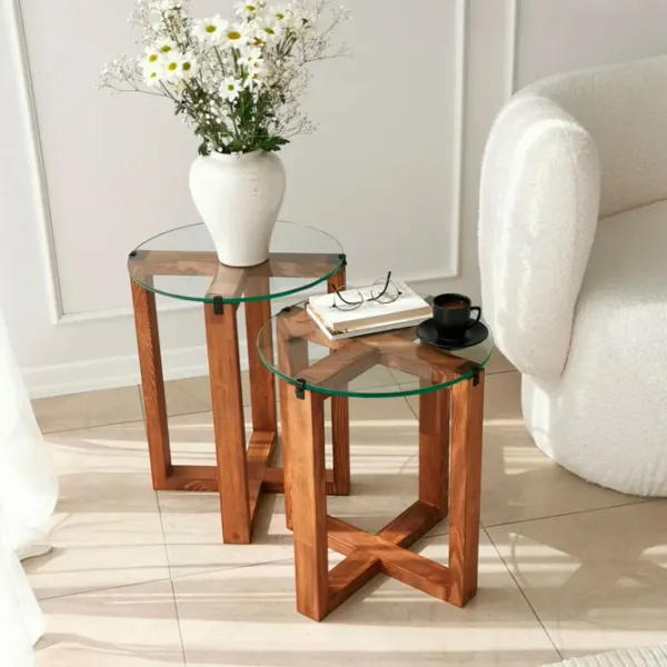 Set măsuțe de cafea Trendy Amalfi GTR001614 Stejar Sonoma photo 3