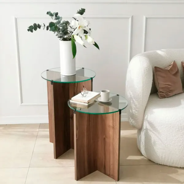 Set măsuțe de cafea Trendy Crin GTR001612 Brown photo 3
