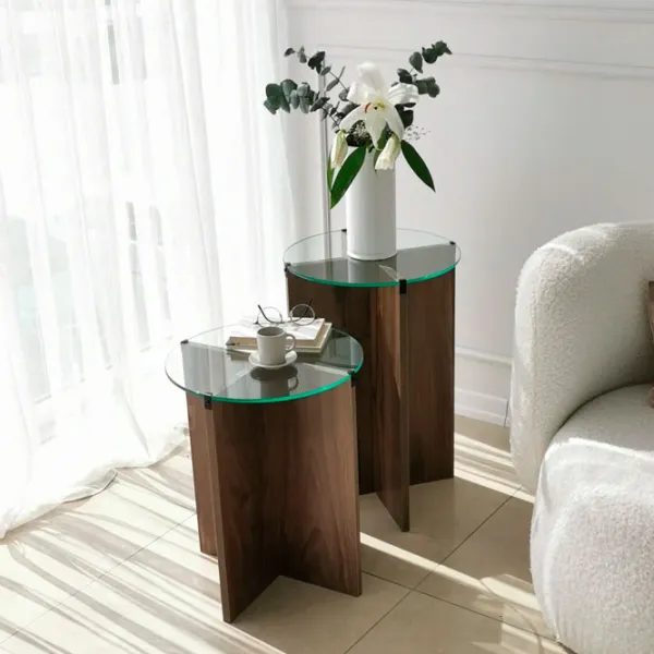 Set măsuțe de cafea Trendy Crin GTR001612 Brown photo 4