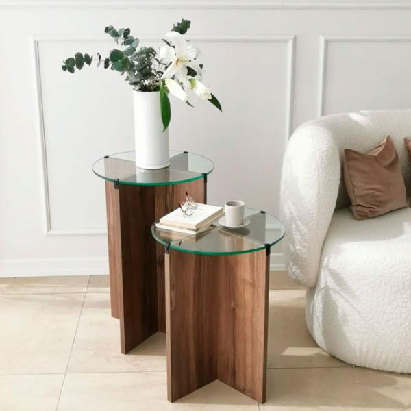 Set măsuțe de cafea Trendy Crin GTR001612 Brown photo 6