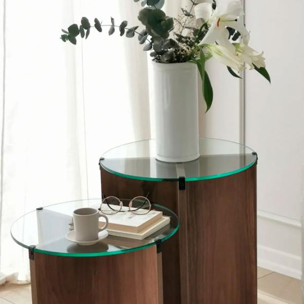Set măsuțe de cafea Trendy Crin GTR001612 Brown photo 8